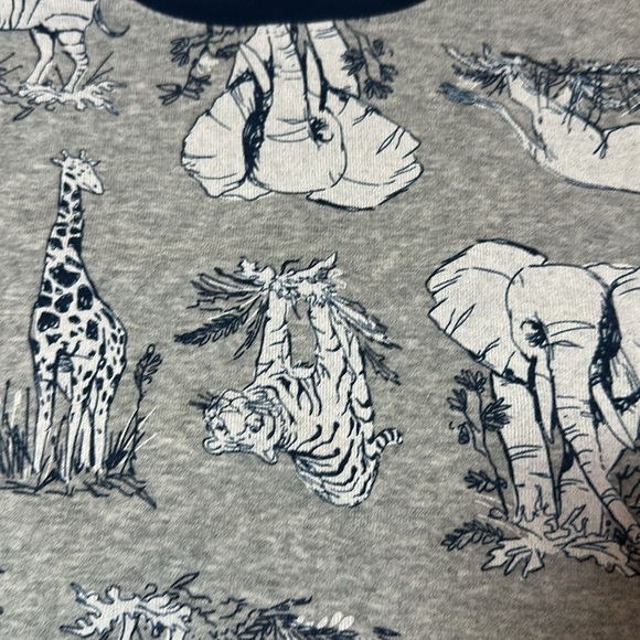 Carter's - Gray Animal Print Pajama Set - Picture 3 of 6